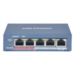 Switch 4 porturi PoE si 1 port Uplink 10/100Mbs, 60W, cu management - HikVision DS-3E1105P-EI
