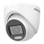 Camera 2MP, SmartHybrid ColorVu, LED/ IR 20m, Microfon, 2,8mm - HikVision DS-2CE76D0T-LMFS