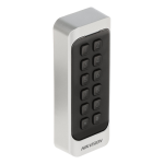 Cititor auxiliar cu tastatura, Cartela Mifare 13.56MHz - HikVision DS-K1107AMK - imagine 2