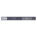 Switch 16 PoE Gigabit + 2 Uplink SFP, 225W, cu management - HikVision DS-3E1518P-SI