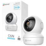 Camera IP, Mini PT, 3K, Wi-Fi, 3MP, IR 10m, Card, Microfon, Difuzor, 4.0mm - EZVIZ CS-H6c-R105-1J5WF - imagine 3
