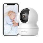 Camera IP, Mini PT, 3K, Wi-Fi, 3MP, IR 10m, Card, Microfon, Difuzor, 4.0mm - EZVIZ CS-H6c-R105-1J5WF - imagine 4