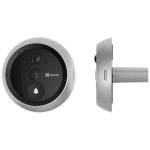 Vizor electronic wireless cu sonerie, 2MP, Card, IR 3m, 4.3 inch, 4600mAh - EZVIZ HP4 - imagine 2