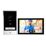 Kit interfon video inteligent EZVIZ, rezolutie 2k, monitor TFT 7 inch, instalare pe 2 fire, RFID, comenzi poarta/usa, SDcard, Wi-Fi, IR - imagine 2