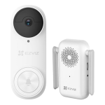 Kit sonerie video EZVIZ, conexiune Wi-Fi, rezolutie 3k,  acumulator 5200mAh, PIR detectie miscare, unghi vizualizare ultra-larg, slot SDcard
