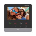 Monitor videointerfon TCP/IP, TFT LCD 4.3 inch, 9 butoane touch, PoE - HikVision DS-KH6100-E1