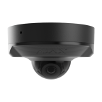 Camera mini dome IP 8.0MP, lentila 2.8 mm, IR 30m, PoE, negru - AJAX