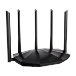 Router Wi-Fi 6, DualBand 2.4Ghz/5GHz, 300+1201Mbps, 5x6dBi, 4 porturi Gigabit - TENDA