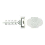 Diblu fixare colier Ø 6x30, cap mare gri in cutie plastic InsertFIX (125 buc.) CELO