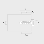 Diblu fixare colier Ø 6x30, cap mare gri in cutie plastic InsertFIX (125 buc.) CELO - imagine 2