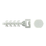 Diblu fixare colier Ø 6x30, cap mic gri in cutie plastic InsertFIX (250 buc.) - CELO