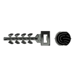 Diblu fixare colier Ø 6x30, cap mic negru in cutie plasticInsertFIX (250 buc.) - CELO