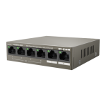 Switch 4 porturi Gigabit PoE+, 2 porturi RJ45 Gigabit, 58W, Management - IP-COM