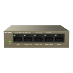 Router 4 porturi Gigabit PoE+, 55W, 1 port RJ45 Gigabit, management - IP-COM - imagine 2