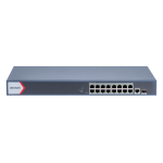 Switch PoE cu management, 16 porturi Gigabit, 230W - HikVision DS-3E1518P-EI