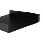 Tava sustinere 2U 300mm, 19 inch, capacitate 15kg, negru RAL9004 - ASYTECH Networking ASY-S-2U300 - imagine 3