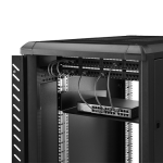 Tava sustinere 2U 300mm, 19 inch, capacitate 15kg, negru RAL9004 - ASYTECH Networking ASY-S-2U300 - imagine 6