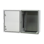 Cutie distributie IP65 din ABS gri, usa transparenta, placa metalica, 400x500x240mm - Plastim PP3017 - imagine 4