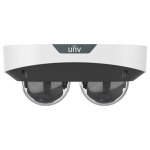Dual Chanal - Camera IP, 2 x 4MP, lentila 2.8mm, IR 30m, Mic., Alarma, PoE, IK10 - UNV