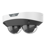 Dual Chanal - Camera IP, 2 x 4MP, lentila 2.8mm, IR 30m, Mic., Alarma, PoE, IK10 - UNV - imagine 2