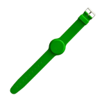 Bratara de proximitate din silicon verde, Mifare 13.56 MHz, catarama inox - CSAccess CSW-MF13-G