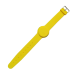 Bratara de proximitate din silicon galben, Mifare 13.56 MHz, catarama inox - CSAccess CSW-MF13-Y