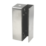 Suport din otel inox pt. montaj bolt CSL-39/40 in podea la usi din sticla - CSAccess CSL-U - imagine 2