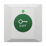 Buton de iesire din plastic, profil ingust, LED, buzzer