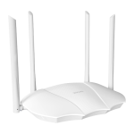 Router Wi-Fi 6, DualBand 2.4Ghz/5GHz, 574+2402Mbps, 4x6dBi, 4 porturi Gigabit - TENDA - imagine 2