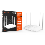 Router Wi-Fi 6, DualBand 2.4Ghz/5GHz, 574+2402Mbps, 4x6dBi, 4 porturi Gigabit - TENDA - imagine 4