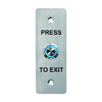 Buton de iesire, montaj ingropat, inox, LED, NO-NC-COM, IP65, 115 x 40 mm