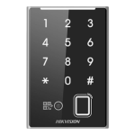 Cititor control acces cu tastatură, card, amprentă și QR, IP65 - HikVision DS-K1109DKFB-QR - imagine 2