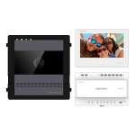 Videointerfon exterior HD 2MP, 2 fire, cu monitor 7 inch si aplicatie - HikVision DS-KIS704EY-AL