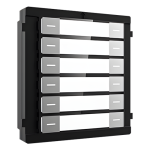 Modul de extensie nametag pentru videointerfon, 12 butoane, RS-485 - HikVision DS-KD-K12 - imagine 3