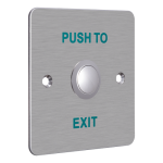 Buton iesire montaj ingropat, panou frontal Aluminiu - HIKVISION - imagine 2