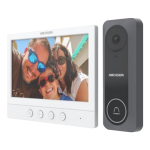 Kit videointerfon analogic, ecran 7inch, IR, conectare 4 fire pentru 1 familie - HikVision-DS-KIS212 - imagine 2