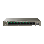 Switch 8 porturi PoE Gigabit, uplink 1 x RJ45 + 1 x SFP Gigabit, 92W, Cloud Management - IP-COM