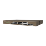 Switch 24 porturi PoE Gigabit, 4 porturi SFP Gigabit, 1 port consola,1U, L3 Management - IP-COM - imagine 2