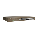 Switch 24 porturi PoE Gigabit, 4 porturi SFP Gigabit, 1 port consola,1U, L3 Management - IP-COM - imagine 3