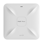 Access Point Wireless AX1800 Dual-Band, Wi-Fi 6, 2x RJ45 Gigabit, PoE IN, Cloud Management - Ruijie