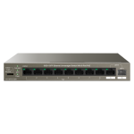 Switch 8 porturi Gigabit PoE, 1 x RJ45 Gigabit Uplink, 1 x SFP Gigabit Uplink - IP-COM