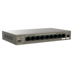 Switch 8 porturi Gigabit PoE, 1 x RJ45 Gigabit Uplink, 1 x SFP Gigabit Uplink - IP-COM - imagine 2