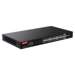 Switch 24 porturi Gigabit PoE, 2 x RJ45 Uplink Gigabit, 2 x SFP Gigabit, 1U - IP-COM - imagine 3