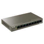 Switch 8 porturi Gigabit PoE, 1 x RJ45 Gigabit Uplink - IP-COM - imagine 2