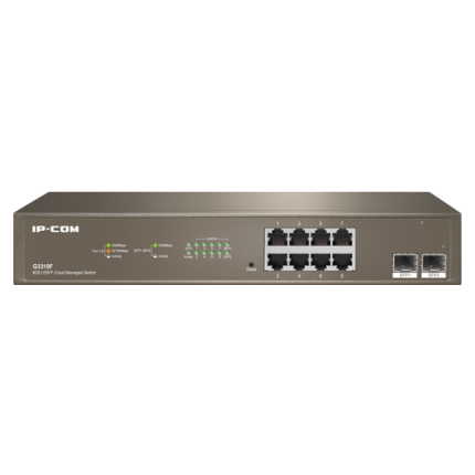 Switch 8 porturi Gigabit + 2 SFP, Cloud Management, montaj rack  - OEM G3310F