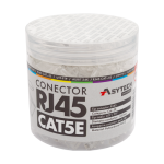 Conector retea RJ45, Cat.5E, UTP, borcan 100 bucati - ASYTECH Networking RJ45-CAT5E-JAR