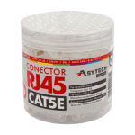 Mufa retea RJ45 UTP neecranata,8 pini,50 microni,borcan 100buc-ASYTECH Networking RJ45-CAT5E-50U-JAR