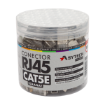Mufa retea RJ45 ecranata,8 pini cupru auriti,Cat.5E,borcan100 buc-ASYTECH Networking RJ45M-CAT5E-JAR