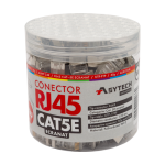 Mufa retea RJ45 ecranata,8 pini,Cat.5E,cupru aurit,set100 buc-ASYTECH Networking RJ45M-CAT5E-50U-JAR
