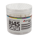 Mufa retea UTP RJ45 cu trecere 8 contacte Cat.5E borcan 100buc - ASYTECH Networking RJ45-CAT5-EZ-JAR